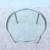 Mid-Century Modern Geiger Metal Series Round Clear Glass Coffee Table 4 thumbnail