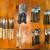 Gourmet Settings treble clef black silverware kitchen set and wood handled steak 1 thumbnail