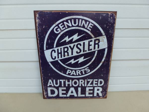 METAL sign  CHRYSLER 1