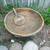 Primitive Hand turned Wooden Butter Dough Mixing Bowl with butter padd 2 thumbnail