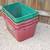 5 RECYCLE CONTAINERS Garbage Trash Glass Cans Paper Party Plastic Tubs 4 thumbnail