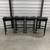 Black Leather Bar Stools 2 thumbnail
