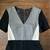 Judith and Charles wool blend Gray/Black/Cream dress-Size 10 2 thumbnail