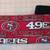 San Francisco 49ers Football Fan Red Scarf with fringe 2 thumbnail