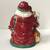 Large Vintage 2002 Santa Cookie Jar with Wine Stopper 10.5" Snowflake Globe CBK 7 thumbnail