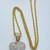 Swarovski Crystal Heart Pendant Necklace 32" Gold Tone Chain Swan Sign 3 thumbnail