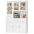 74.2'' Tall Kitchen Pantry Cabinet with Glass Doors, Large Hutched Sto 1 thumbnail