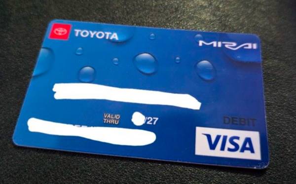 Hydrogen Fuel Debit Card 1