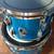 LUDWIG 1970S BLUE SILK DOUBLE BASS DRUM SET BLUE OLIVE BADGE 13 thumbnail