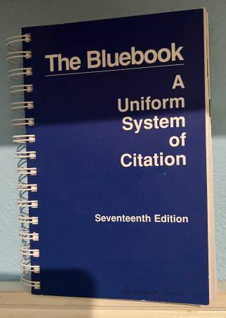 Paralegals - Blue Book - Uniform System of Citation 1