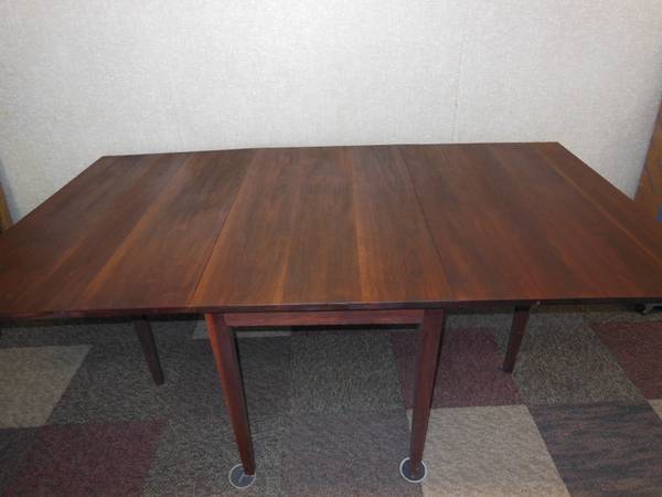 Vintage MCM Drop Leaf Table Walnut 78" 51" 24"w x 45"d x 30"h 1