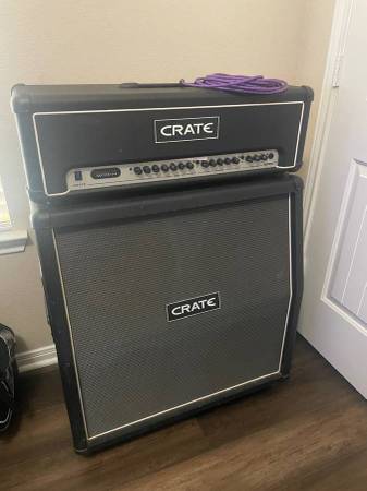 Crate 4x12 Half Stack Guitar Head & Amp 1