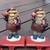 CHRISTMAS Stocking Holder Hanger Santa Claus HEAVY 13 thumbnail