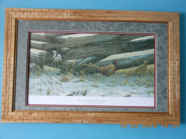 #61 Rail Fence and Ring Neck Pair by Robert Baterman 1