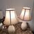 Pair of Cream Teardrop Table Lamps 1 thumbnail