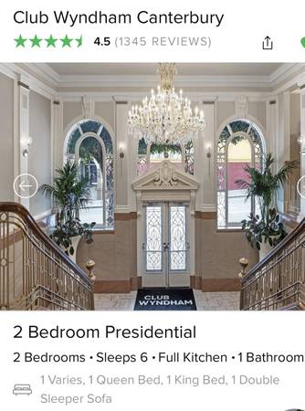 $395 / 2br - 1205ft2 - SF Salesforce Convention Timeshare Rental – 2BR Presidential Suite (financial district)63888991022723121