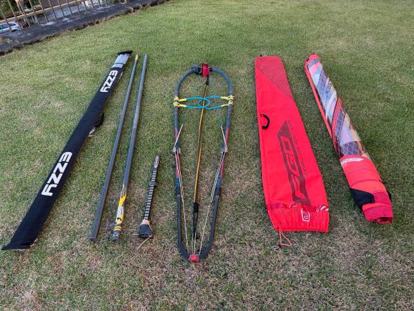 Severne Foil Glide 6.0 Windsurf Sail, Sevene Enigma Boom, NoLimitz Skinny Mast a 1