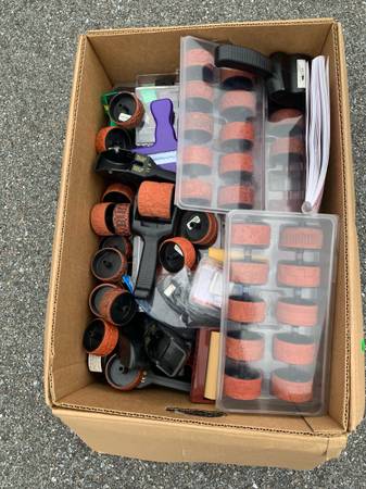 Large box of ink stamps 1