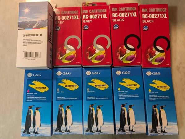 Canon CLI-271XL / PGI-270XL generic inkjet cartridges (10 pack) 1