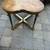 Brass and Burl quatrefoil end table by Mastercraft A125 4 thumbnail
