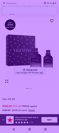 women's Valentino perfume set 1