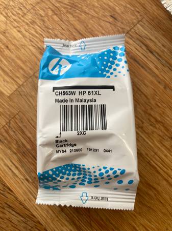 HP 61 XL black ink cartridge 1