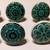 (6) Six New! Aqua Green Vintage Look Flower CERAMIC Knobs Door Handle Cabinet Dr 3 thumbnail
