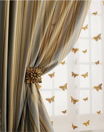 Neiman Marcus Silk Curtain Set --Perfect Condition 1
