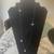 JLO Jennifer Lopez long 42" Necklace with black and rhinestone beads 1 thumbnail
