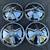 Four 12 inch 1969 Toyota Corona steel hubcaps 1 thumbnail