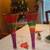 Festive Stripes Set of 2 Champagne Flutes Hollow Stem Hand Painted Boh 5 thumbnail