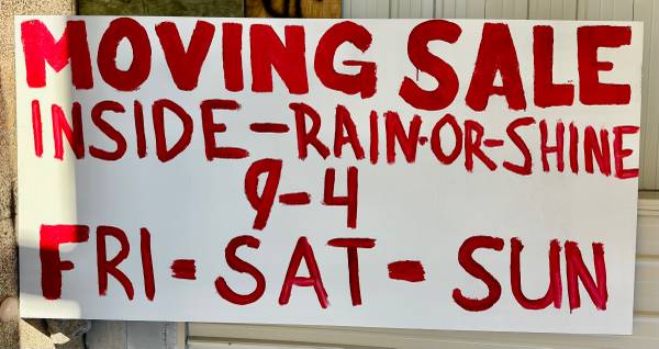 Indoor Moving Sale 1