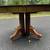 Antique 48” square expanding tilt top oak dining table 6 thumbnail