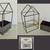 4 LOT Open House-Shaped Terrariaums Greenhouse Flower Planter Holder A 3 thumbnail