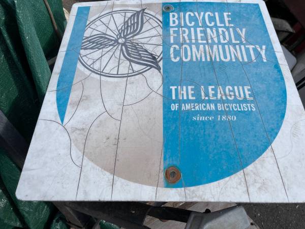 “Bicycle Friendly Community” street sign 1