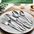 NEW 40 Piece Silverware Set for 8, Stainless Steel Flatware Set, Cutle 6 thumbnail