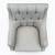 Madison Park Gray Button Tufted Accent Armchair 6 thumbnail