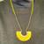 Yellow beaded statement necklace 6 thumbnail