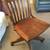 ANTIQUE Johnson Chair Co Swivel Desk Bankers Lawyers Cast Iron Oak 2 thumbnail