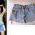 Levi Cut Off Shorts with Suede Lace-Up Sides - ONE OF A KIND - 26" 1 thumbnail