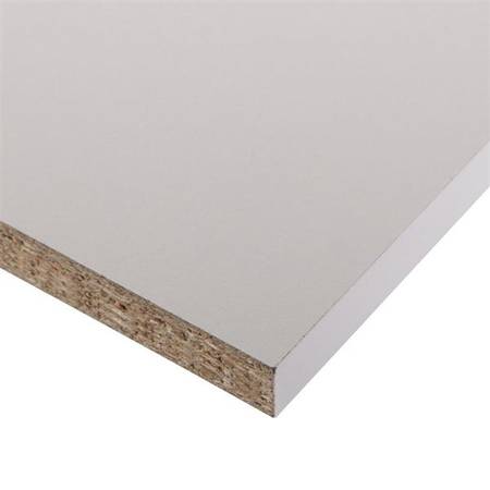 White Melamine Shelf  5/8" x 11 7/8" x 27 9/16" - (can cut to fit) 1
