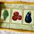 SERVING TRAY vegetable  themed tiles wooden 22 x 12 x 2 Heavy Duty 1 thumbnail