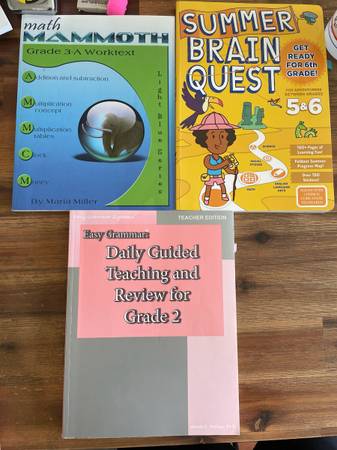 Free Math Mammoth 3A Worktext, Summer BrainQuest 5&6, and Easy Grammar Teacher 1