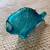 Blue glass fish, vase, vintage, Empoli Italy 2 thumbnail