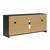 EUC Mainstays Parsons TV Stand for TVs up to 50", Black Oak Finish 8 thumbnail