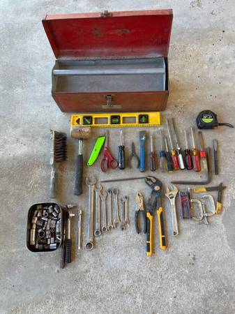 Vintage Napa Tool Box With tools 1