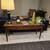 Ethan Allen Solid Wood Sofa Table / Console Table w/ Glass Top 5 thumbnail