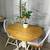 SPACE SAVER Double Drop Leaf Kitchen Table With 2 Chairs & Seat Cushio 16 thumbnail