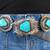 Sterling Silver Turquoise Concha belt. Castle Dome Blue Turquoise 1 thumbnail