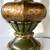 Vintage 70’s Rare Chalkware Table Lamp Green & Gold 5 thumbnail